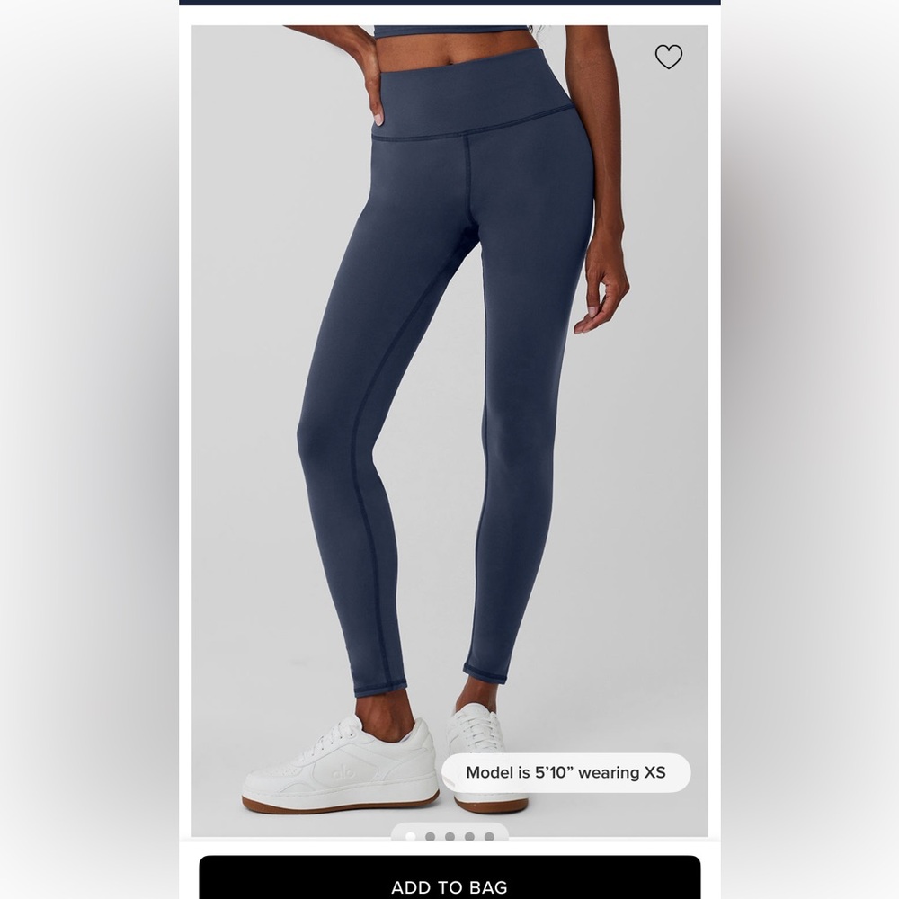 Alo winter warm airsoft navy leggings S